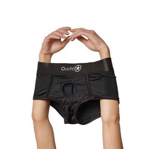 Boxer Strap-On Vibrante Ouch! Negro