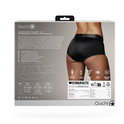 Ouch! Vibrating Strap-on Brief for Ultimate Play