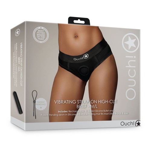 Ouch! Vibrating Strap-on High-Cut Brief