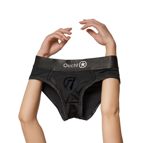 Ouch! Vibrating Strap-on High-Cut Brief