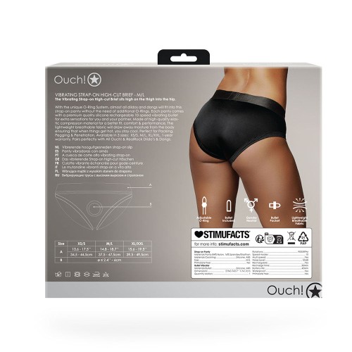 Ouch! Vibrating Strap-on High-Cut Brief