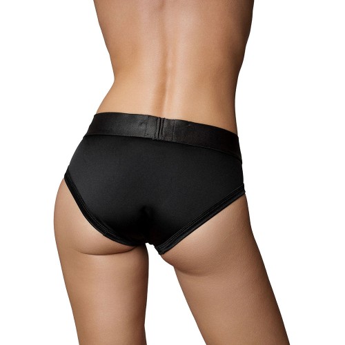 Ouch! High-cut Vibrating Strap-on Brief for Intimate Experiences