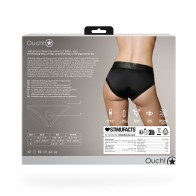 Ouch! High-cut Vibrating Strap-on Brief for Intimate Experiences