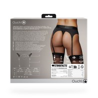 Ouch! Adjustable Strap-On Thong with Vibrator