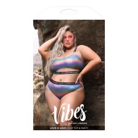 Conjunto Rainbow Holo Love is Love de Fantasy Lingerie