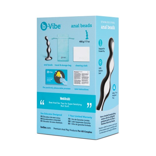 Perlas Anales de Acero Inoxidable b-Vibe