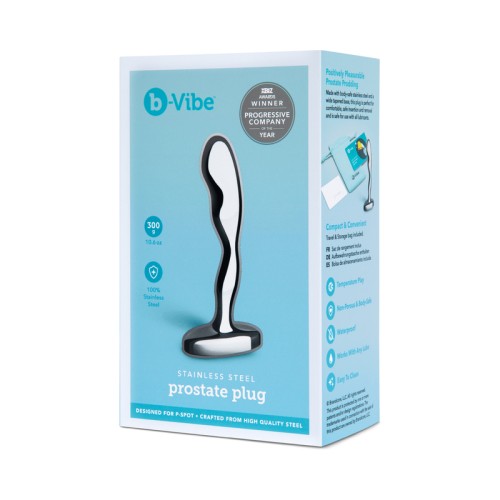 b-Vibe Stainless Steel Prostate Plug for Ultimate Pleasure