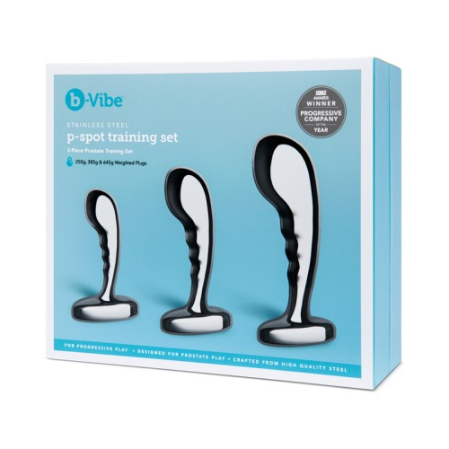 Juego de Plugs Entrenadores P-Spot de Acero Inoxidable b-Vibe