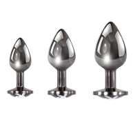 Playboy Pleasure 3 Ways Metal Anal Plug Set