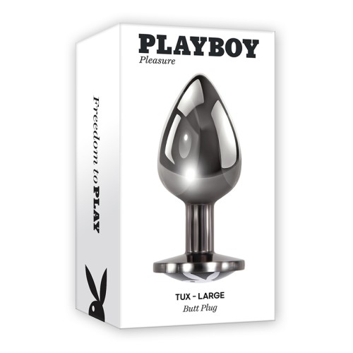 Tux Large Metal Anal Plug by Playboy