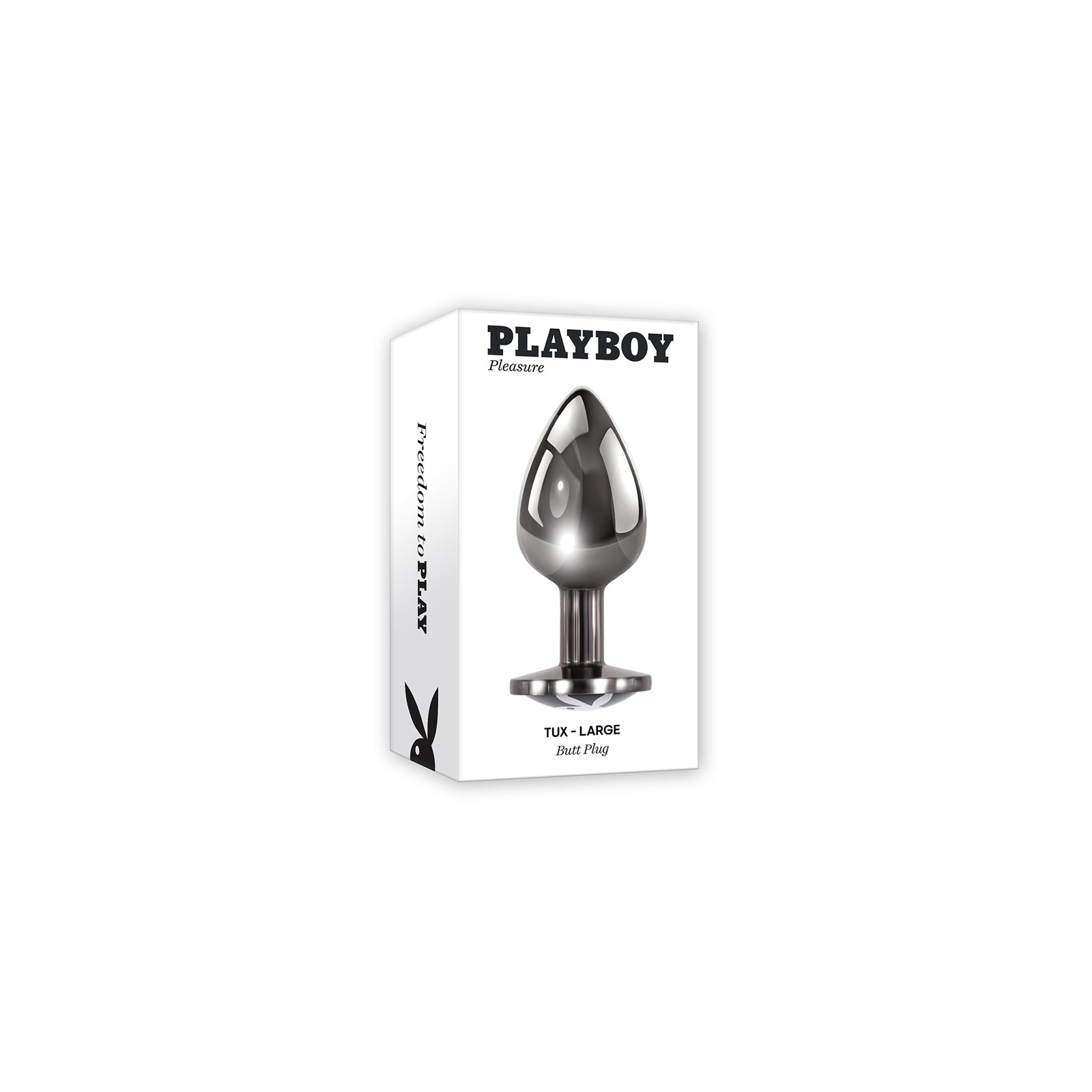 Plug Anal de Metal Grande Tux de Playboy