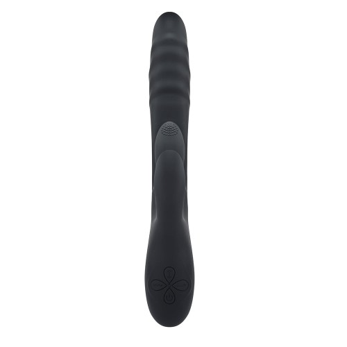 Playboy Rapid Rabbit Silicone Vibrator Black