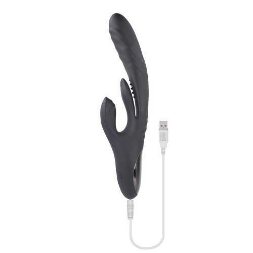 Vibrador Rabbit de Silicona Playboy Negro