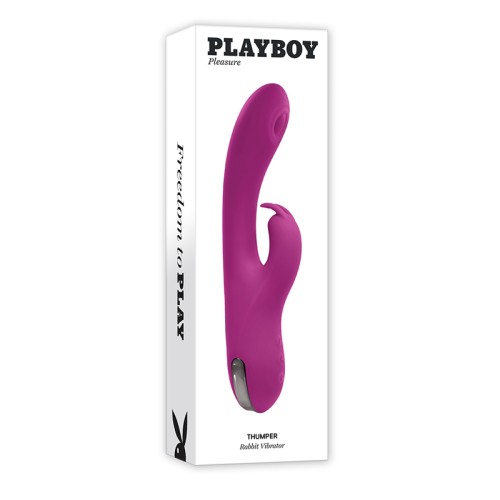 Playboy Thumper Rechargeable Tapping Silicone Vibrator Wild Star