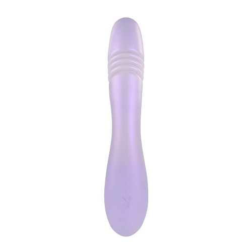 Playboy Vibrador Doble Estímulo Silicona Térmica y de Movimiento Opal