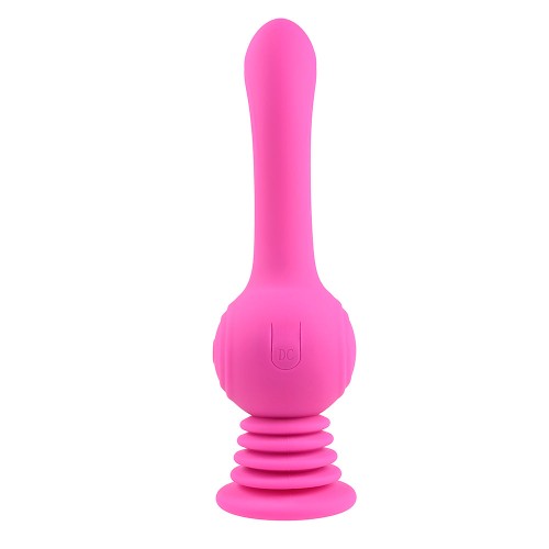 Evolved Gyro Vibe Rechargeable Silicone Gyrating Vibrator Pink