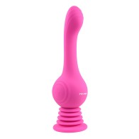 Evolved Gyro Vibe Rechargeable Silicone Gyrating Vibrator Pink