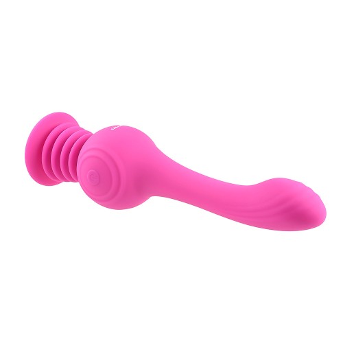 Evolved Gyro Vibe Rechargeable Silicone Gyrating Vibrator Pink