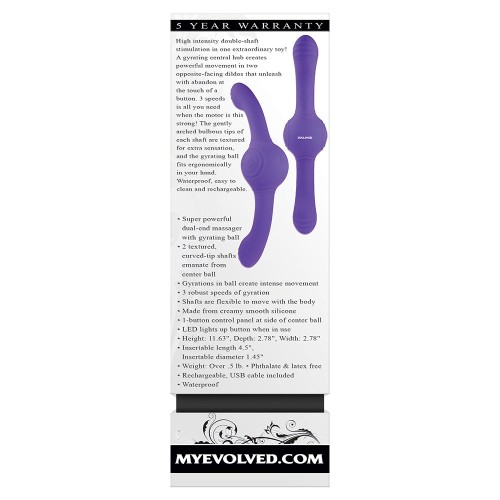 Evolved Our Gyro Vibe Rechargeable Dual Ended Gyrating Vibrator