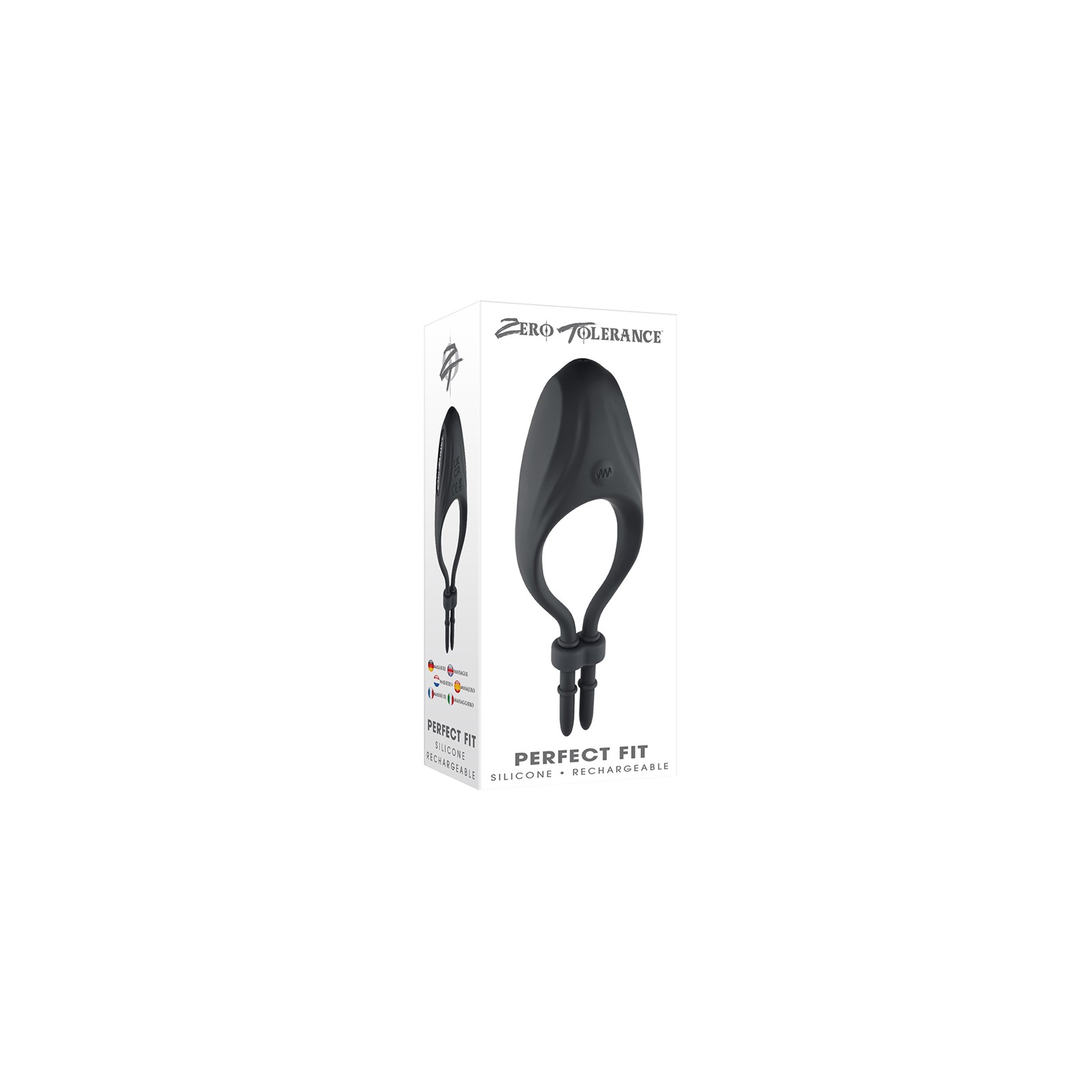 Lazo Vibrador de Silicona Zero Tolerance Perfect Fit Negro