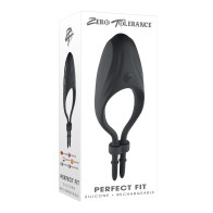 Lazo Vibrador de Silicona Zero Tolerance Perfect Fit Negro