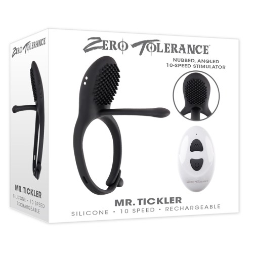 Zero Tolerance Mr. Tickler Rechargeable Remote C-ring Black