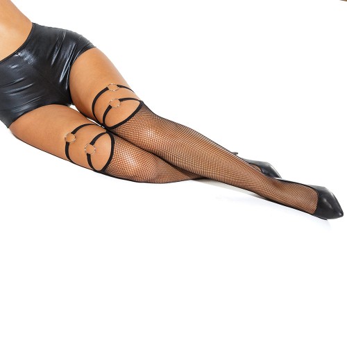 Coquette Fishnet Stockings with Details