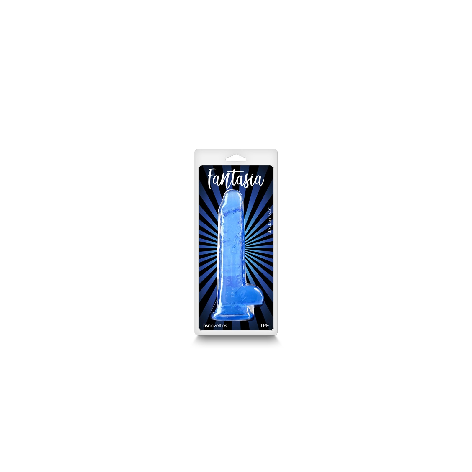 Dildo de Gel Fantasia Ballsy Azul - Placer Flexible