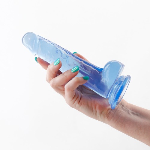 Fantasia Ballsy Jelly Dildo Blue - Flexible Pleasure