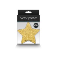 Pretty Pasties Estrellas Brillantes Negro/Dorado