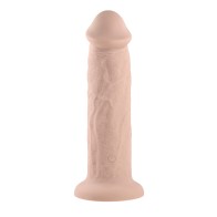 Evolved Girthy Rechargeable 7 in. Vibrating Silicone Dildo Light