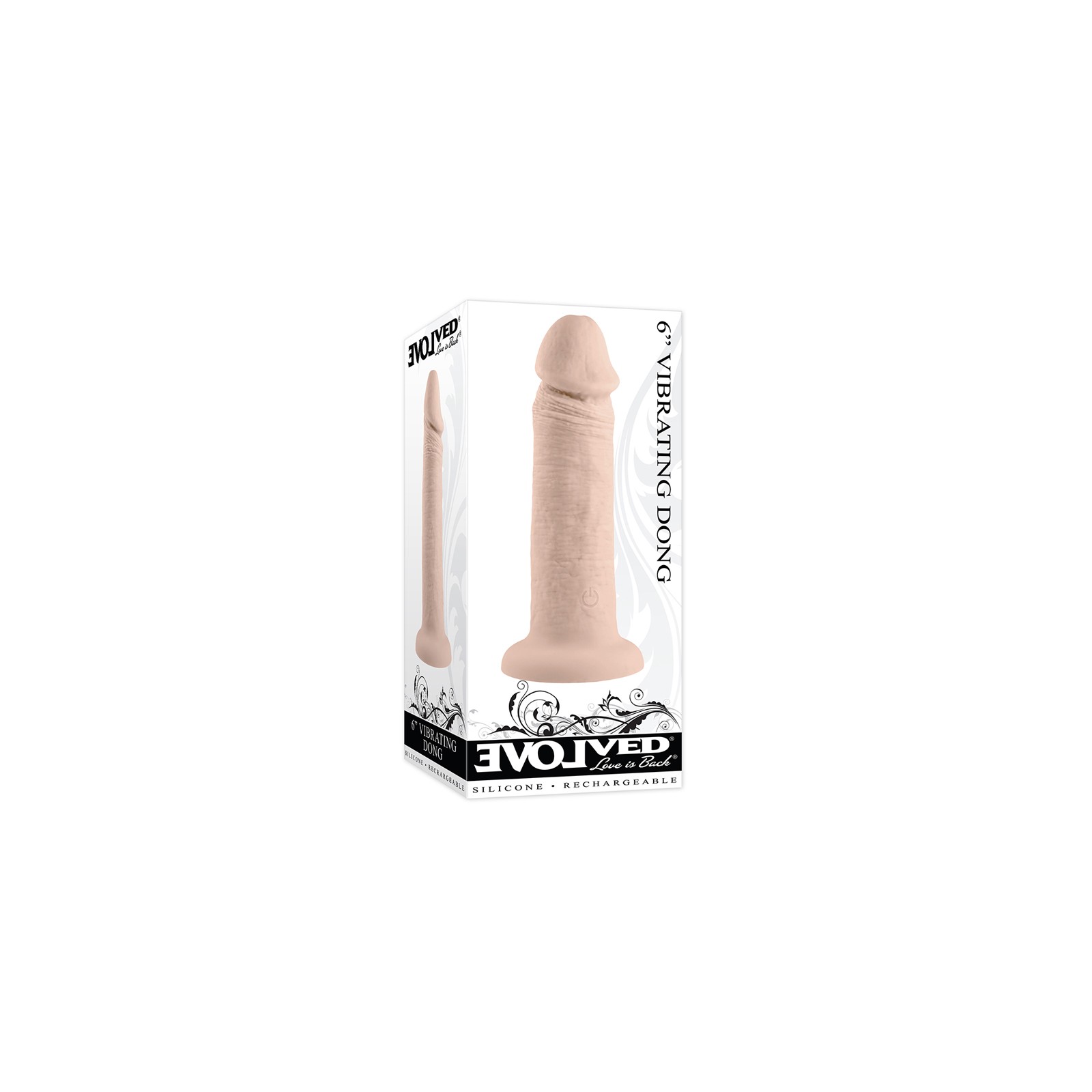 Evolved 6 in. Rechargeable Vibrating Dildo for Ultimate Pleasure