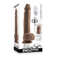 Evolved Full Monty Remote-Controlled Dildo for Lifelike Pleasure