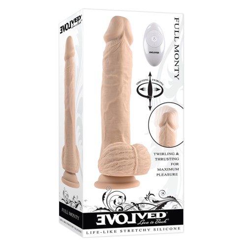 Dildo Evolved Full Monty Recargable con Control Remoto para Satisfacción Máxima