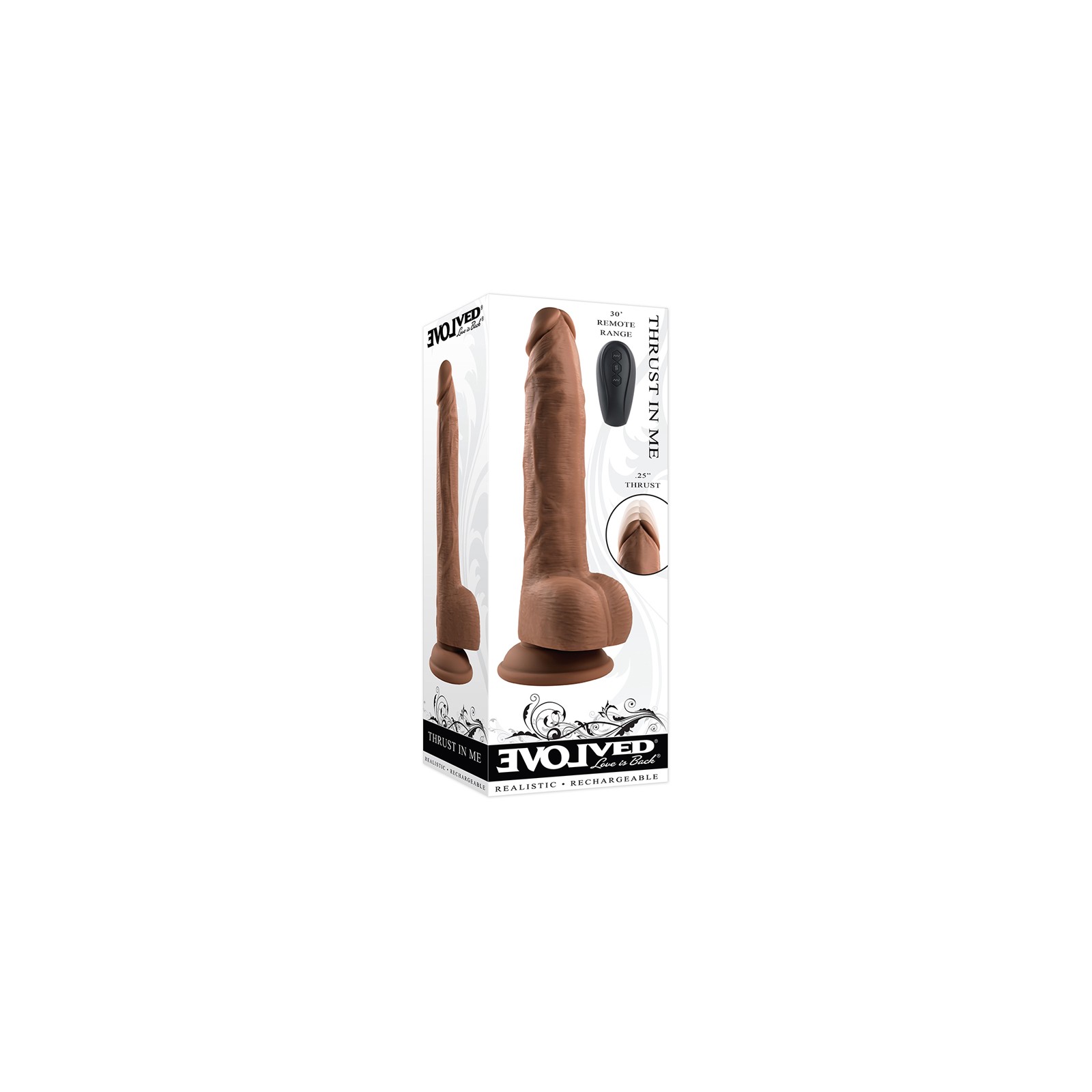 Evolved Thrust In Me Dildo Vibrador con Movimiento