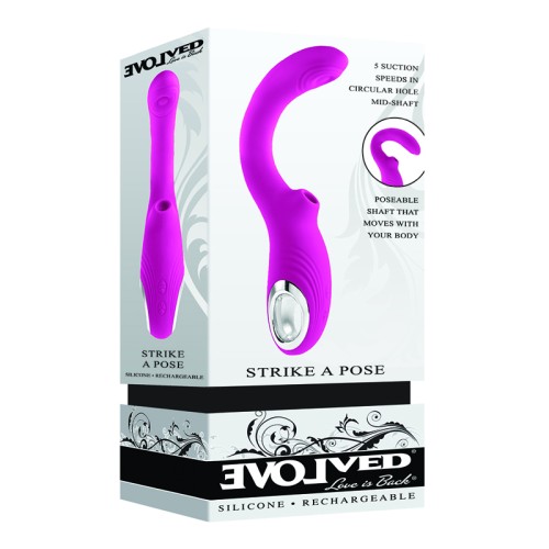 Vibrador Poseable Evolved con Tapping y Succión