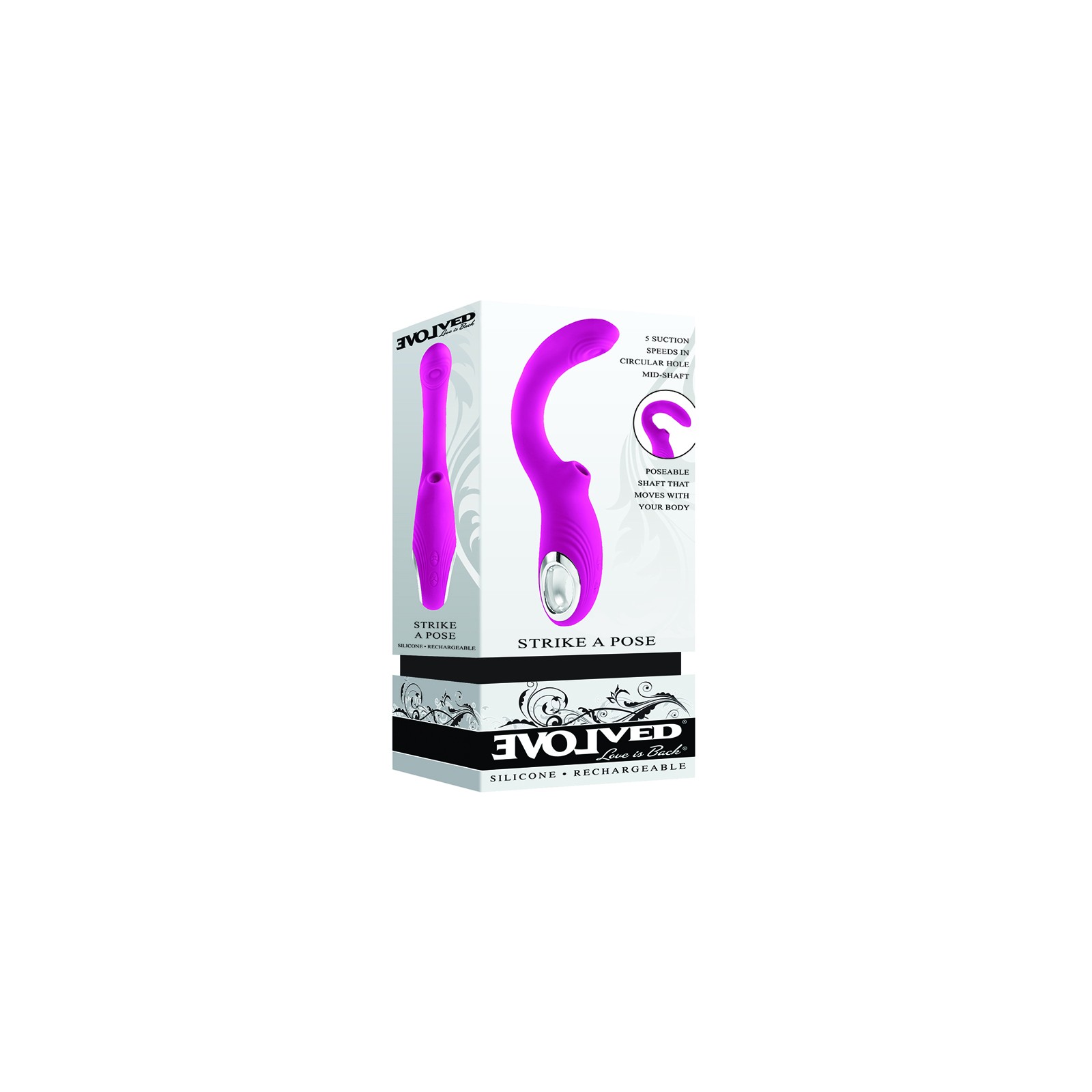 Vibrador Poseable Evolved con Tapping y Succión