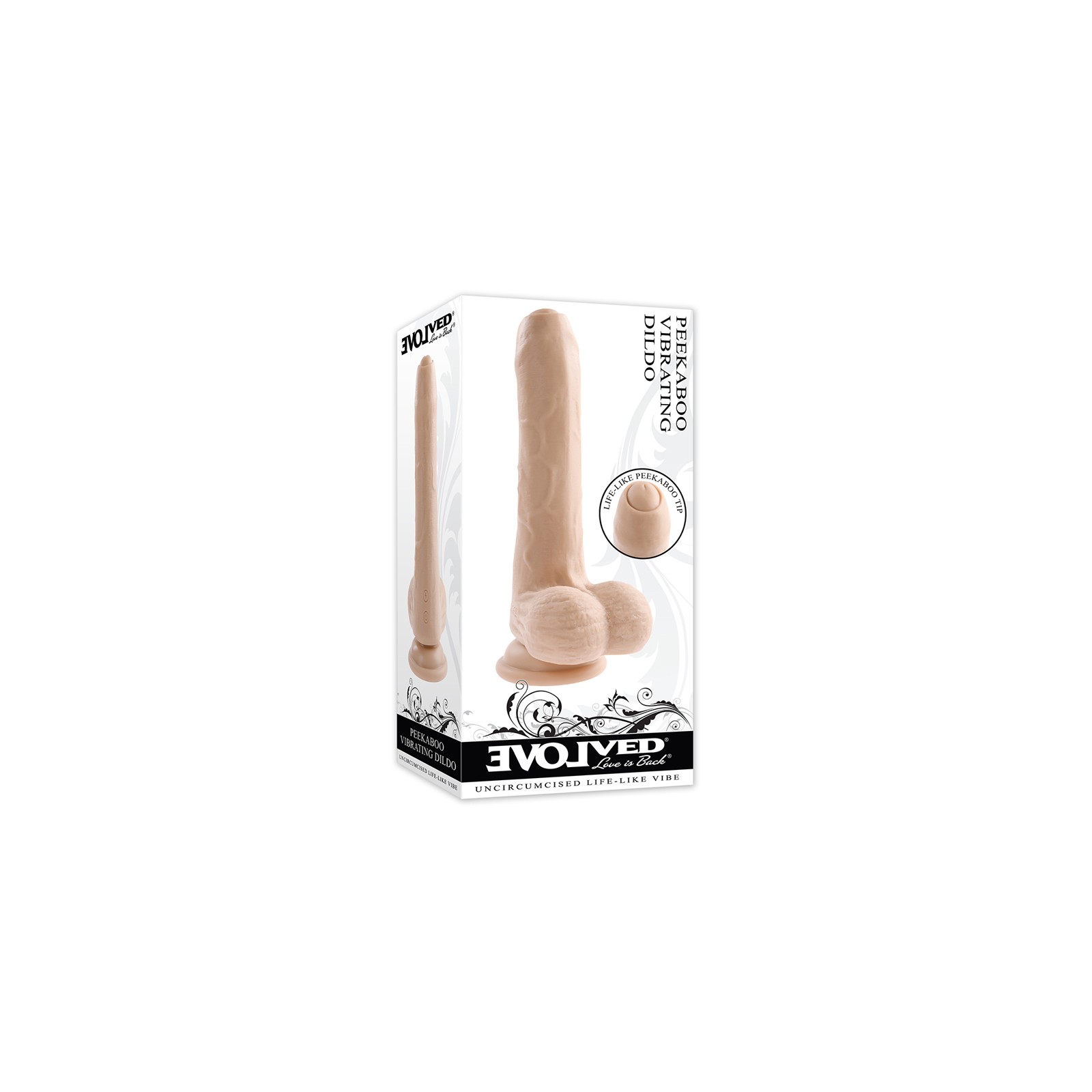 Evolved Peek A Boo Vibrating Dildo with advanced features