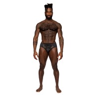 Male Power Sassy Lace Bikini - Black M - Seductive Style