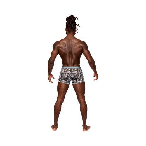 Male Power Seamless Sheer Shorts Optical Print