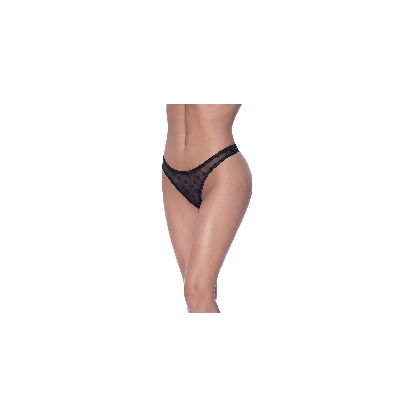 Magic Silk Love Star High Leg Micro Tanga for Stylish Comfort