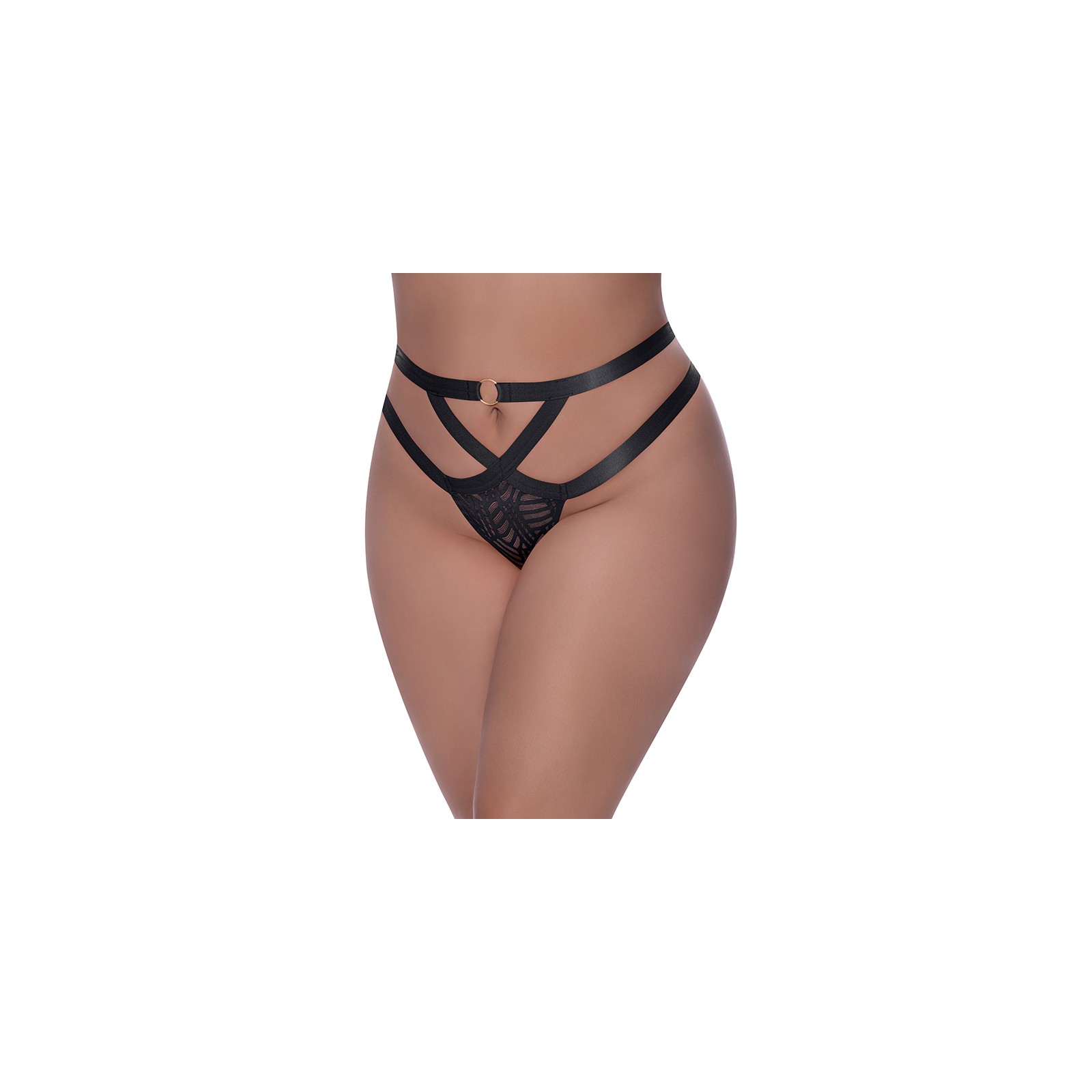 Magic Silk Rude Awakening Tanga - Negra Talla Reina