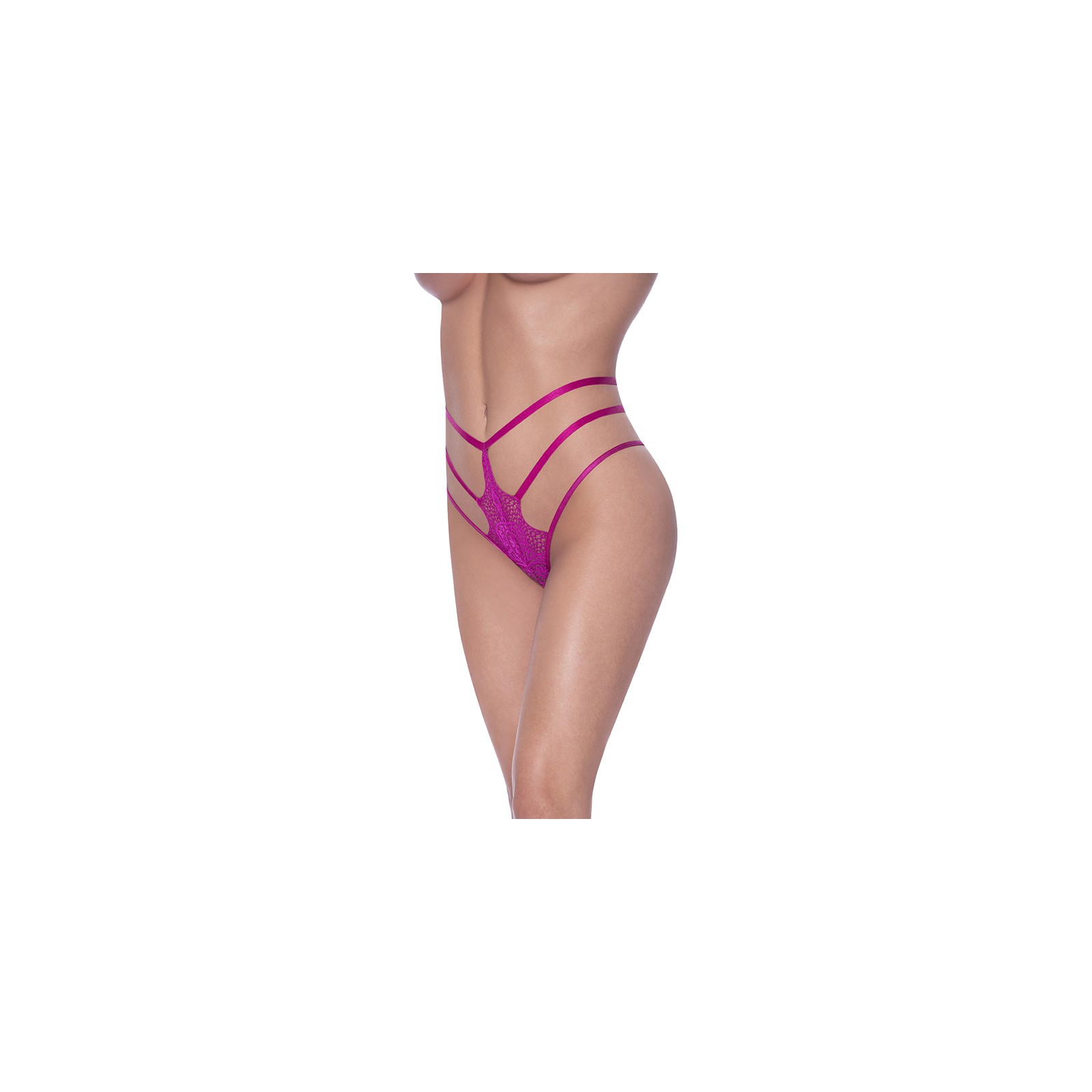 Magic Silk Raspberry Strappy Panty - Flirty and Fun