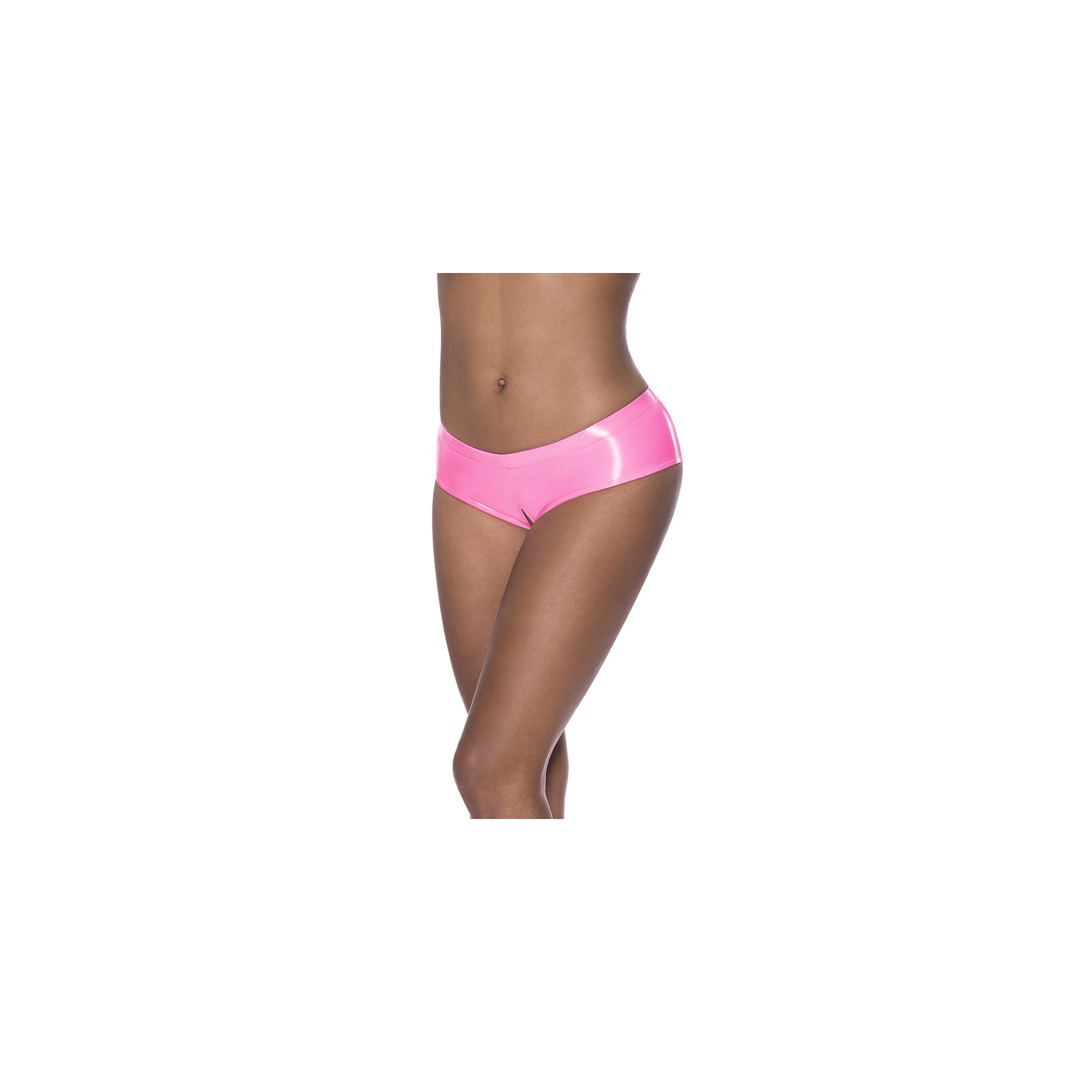 Magic Silk Hard Candy Low Rise Split Crotch Boyshort Pink L/XL