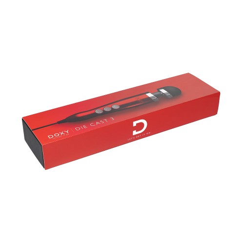 Doxy Die Cast 3 Compact Wand Vibrator - Candy Red