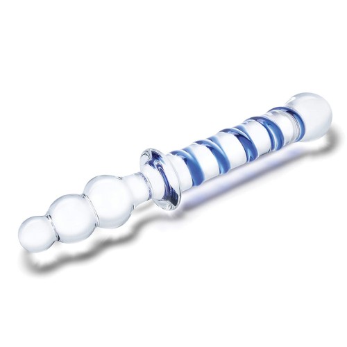 Glas Twister Dildo de Vidrio Dual 10 in.