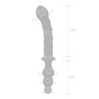 Glas Twister Dildo de Vidrio Dual 10 in.