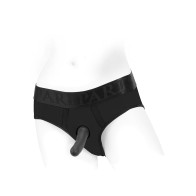 SpareParts Tomboi Nylon Briefs Harness Black Size XXS