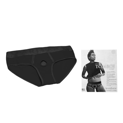 SpareParts Tomboi Harness Briefs Black XS