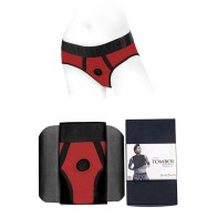 Arnés Tomboi de Nylon Rojo/Negro Talla S